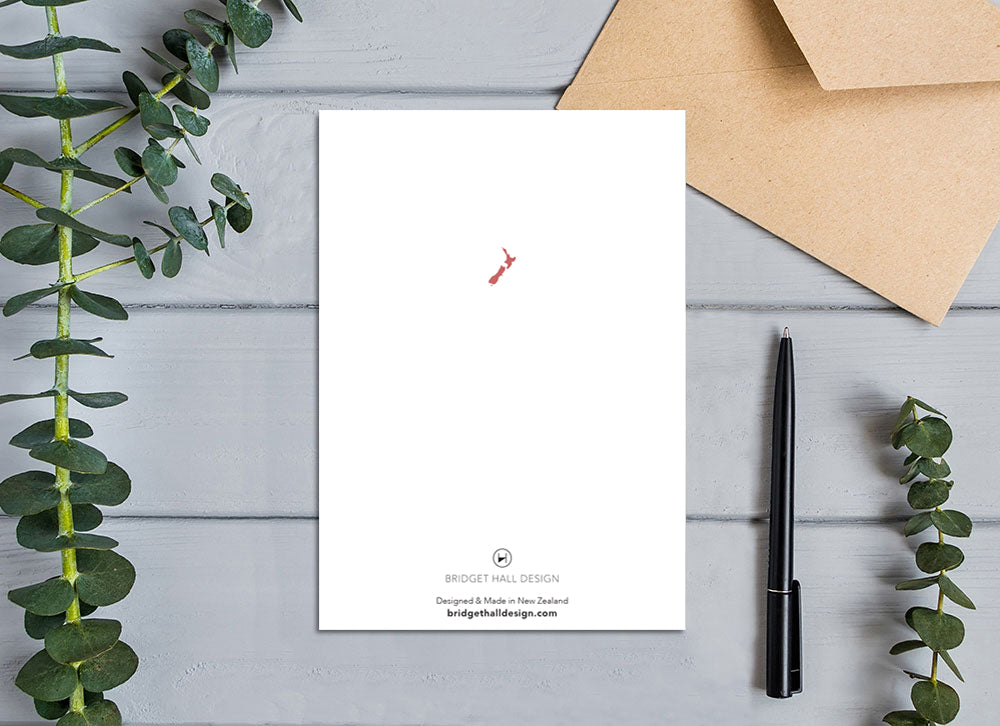 The Remarkables Queenstown, New Zealand Abstract Greeting Card