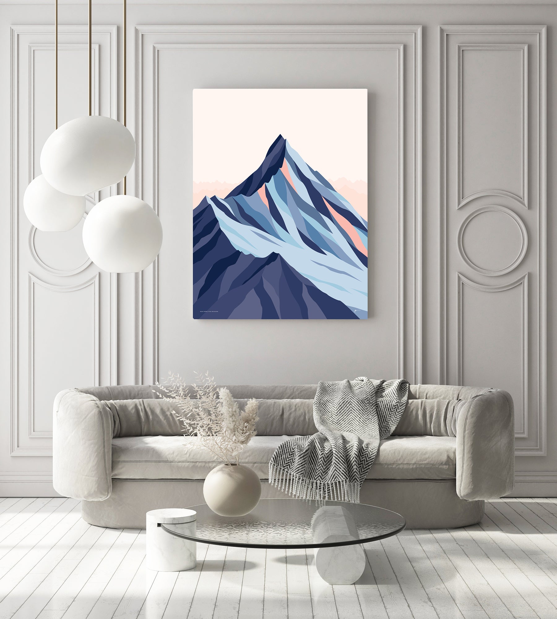 Mt aspiring art print. beautiful mountain wall art