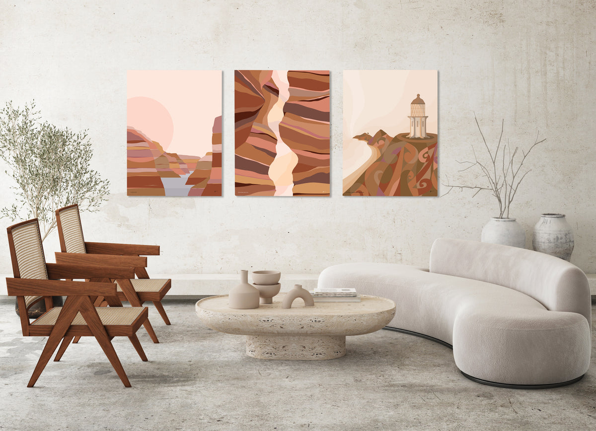 SET OF 3 ART PRINTS, Choose any 3 prints. Modern Mountain Art. Free Sh