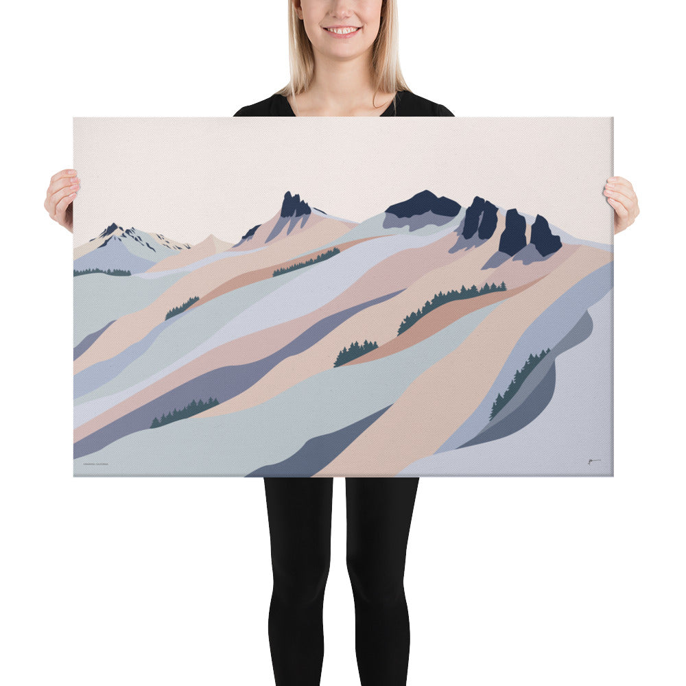 KIRKWOOD MOUNTAIN RESORT California Wall Art. Modern Landscape Art Print
