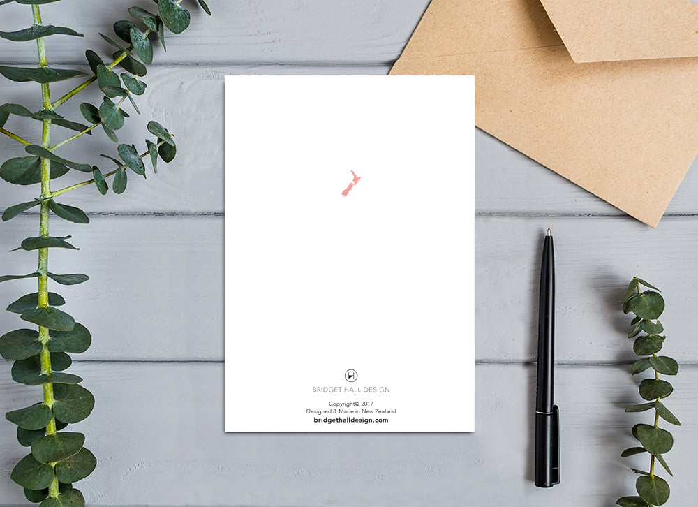 The Remarkables Night Southern Cross Modern, Queenstown, New Zealand Geometric Design Card