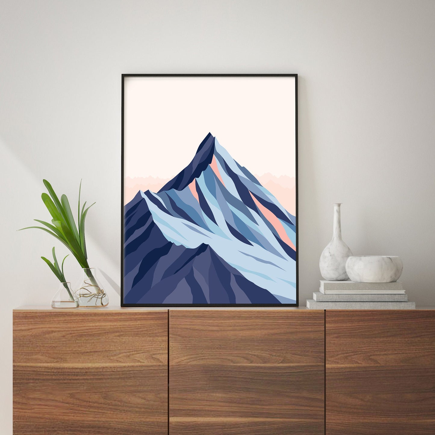 mt aspiring modern art print by Wanaka artist Bridget Hall
