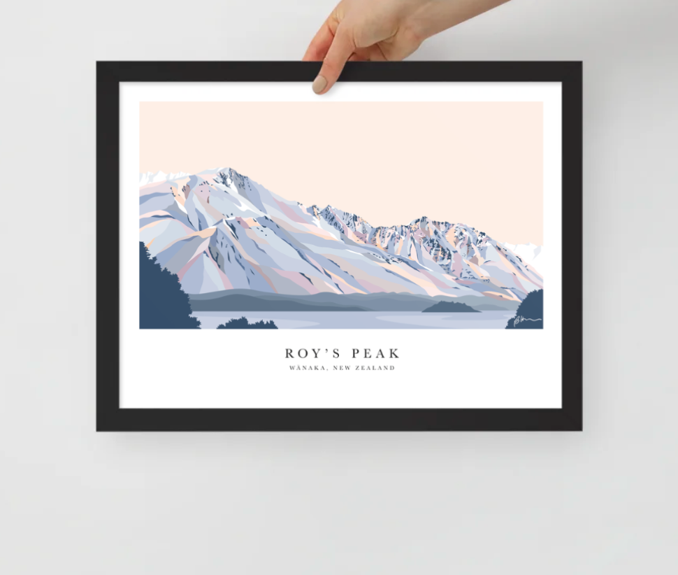 Roy's Peak Hike, Lake Wānaka Art Print