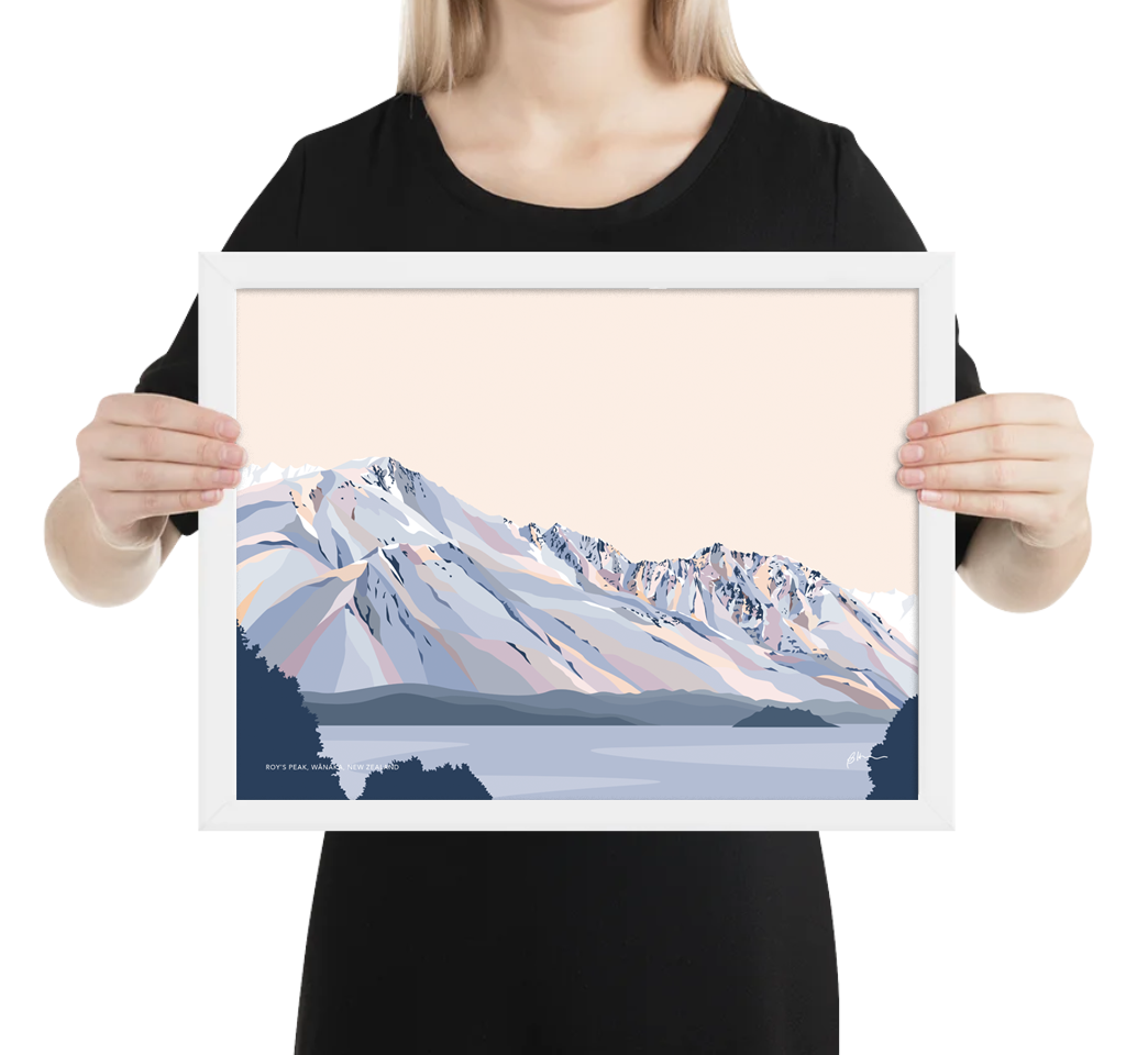 Roy's Peak Hike, Lake Wānaka Art Print