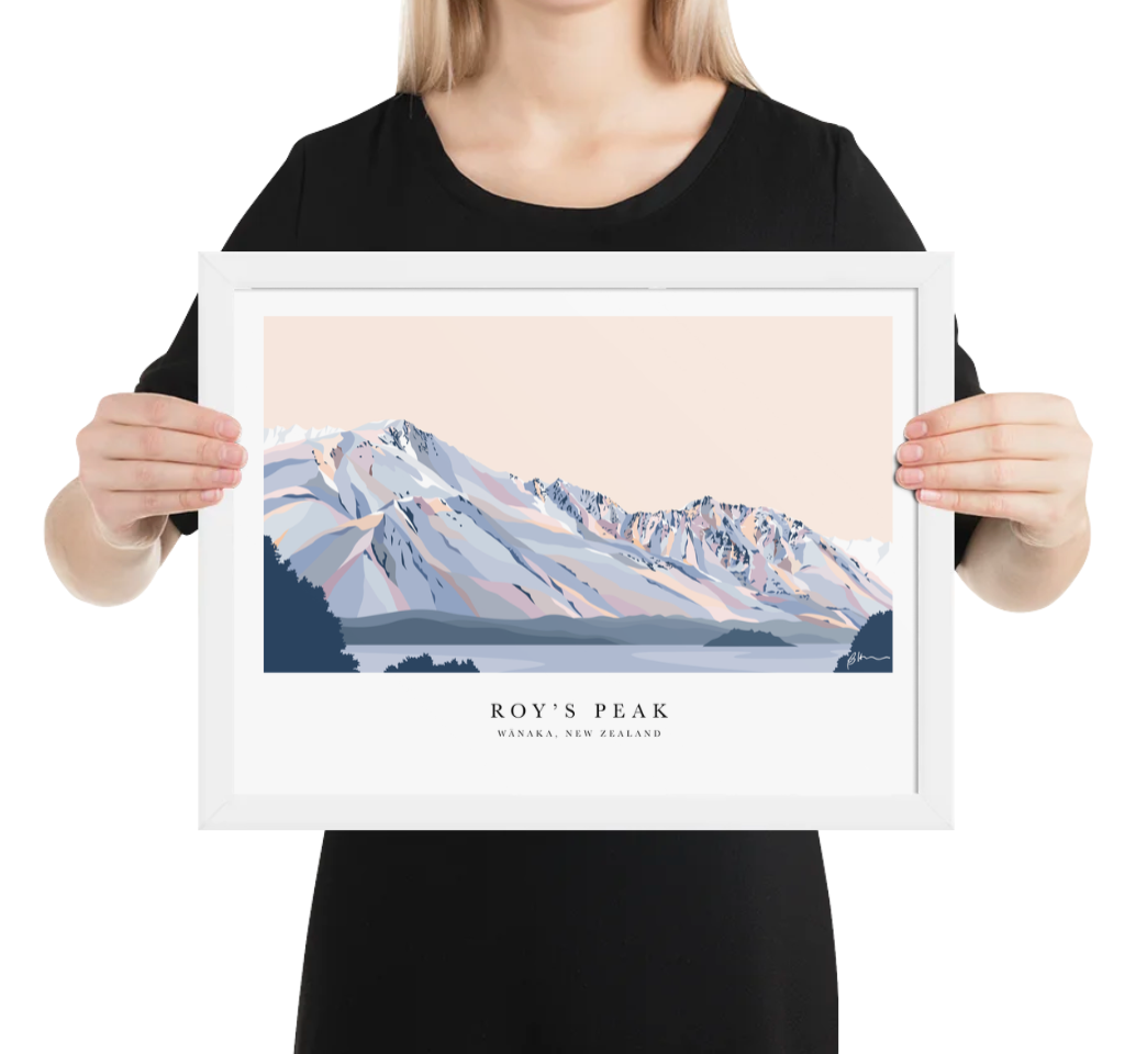 Roy's Peak Hike, Lake Wānaka Art Print