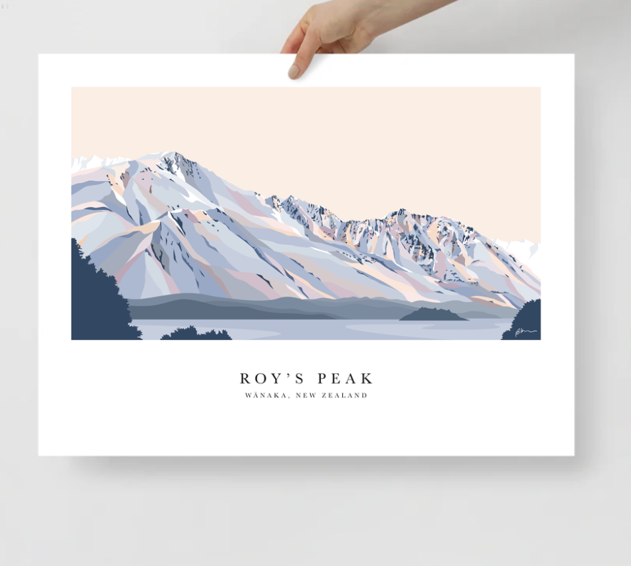 Roy's Peak Hike, Lake Wānaka Art Print