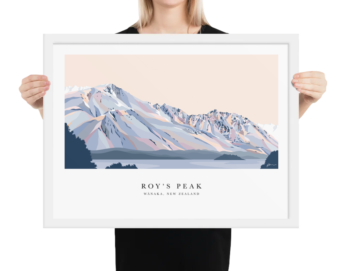 Roy's Peak Hike, Lake Wānaka Art Print
