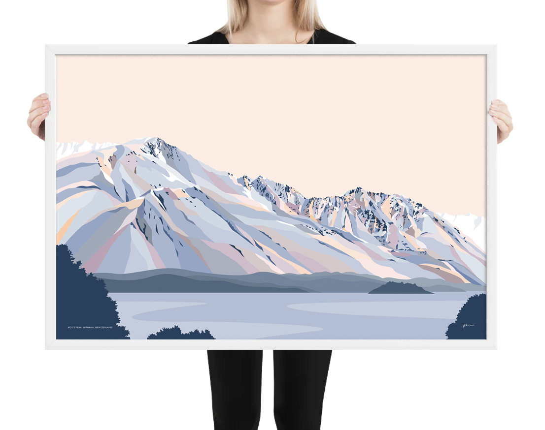 Roy's Peak Hike, Lake Wānaka Art Print