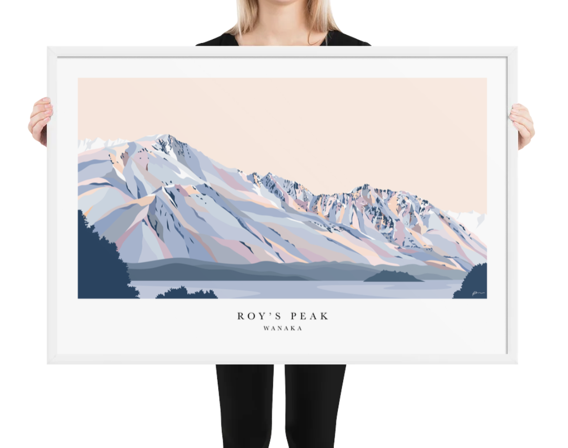Roy's Peak Hike, Lake Wānaka Art Print