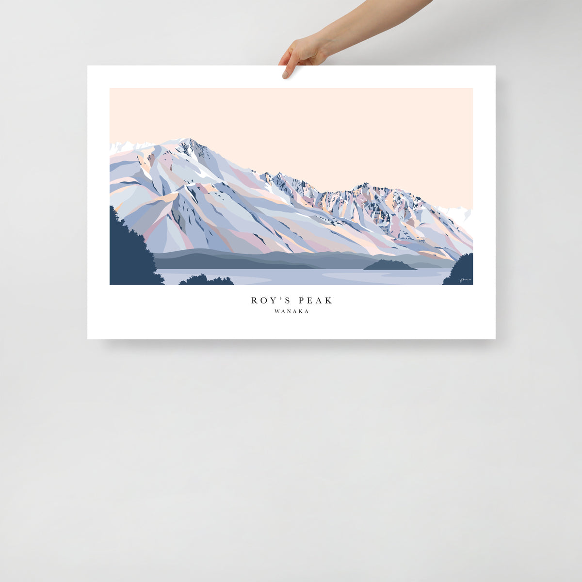 Roy's Peak Hike, Lake Wānaka Art Print