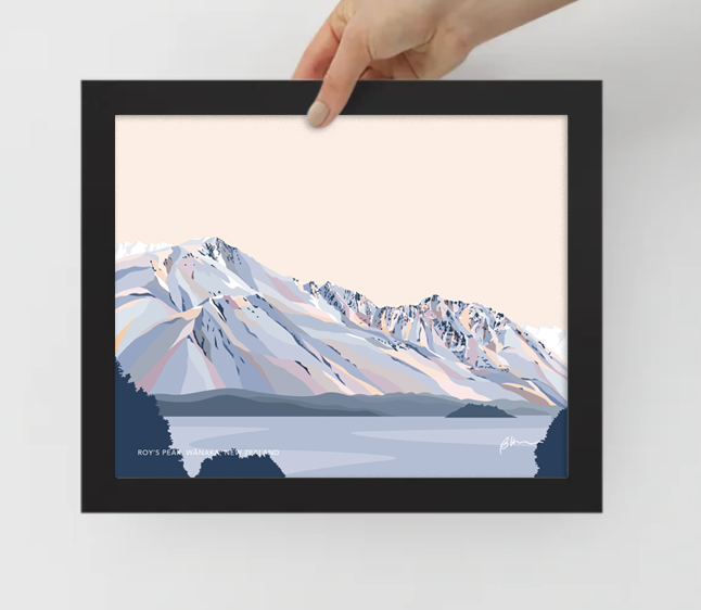 Roy's Peak Hike, Lake Wānaka Art Print