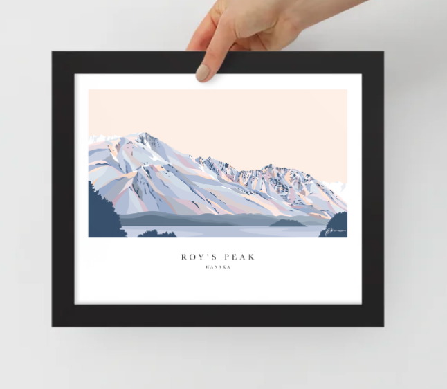 Roy's Peak Hike, Lake Wānaka Art Print