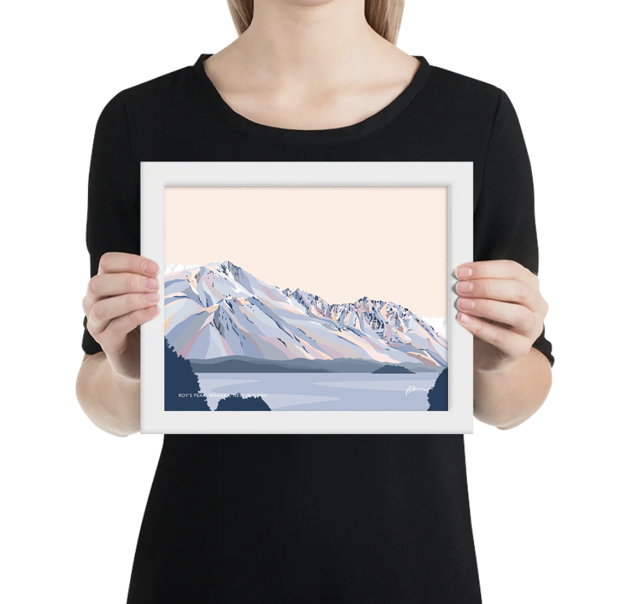 Roy's Peak Hike, Lake Wānaka Art Print