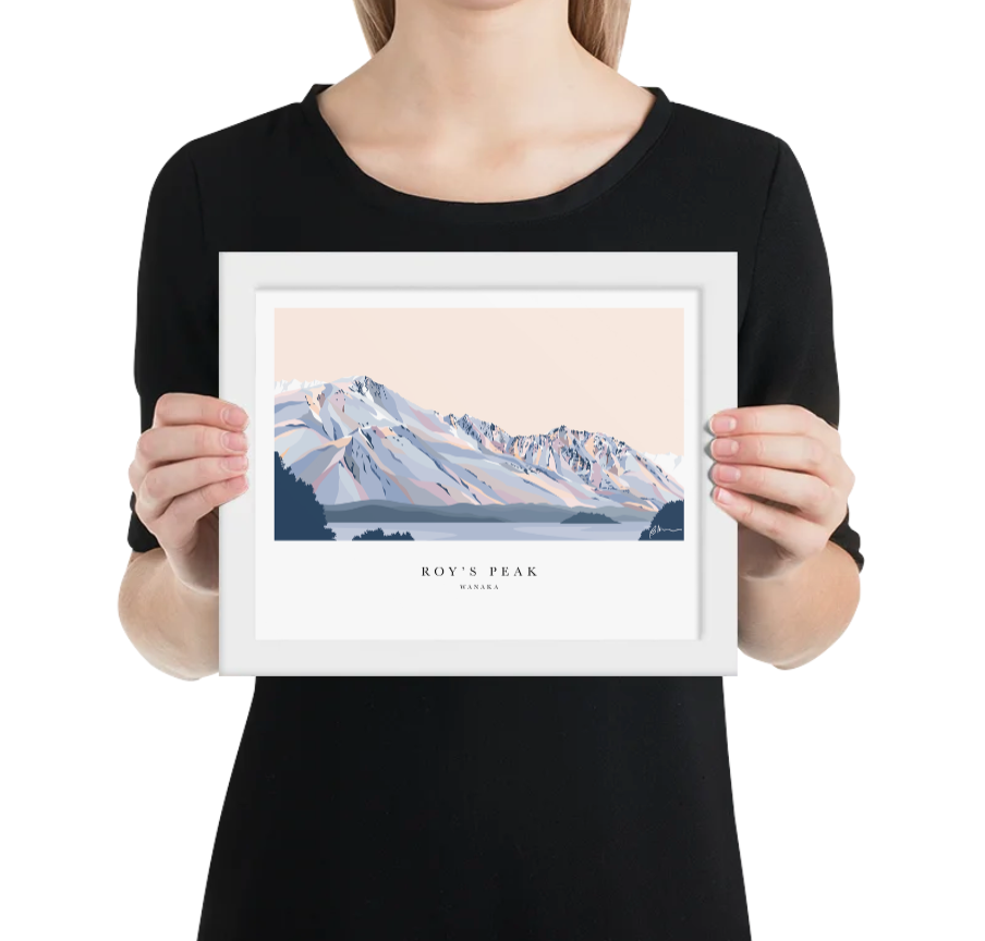 Roy's Peak Hike, Lake Wānaka Art Print