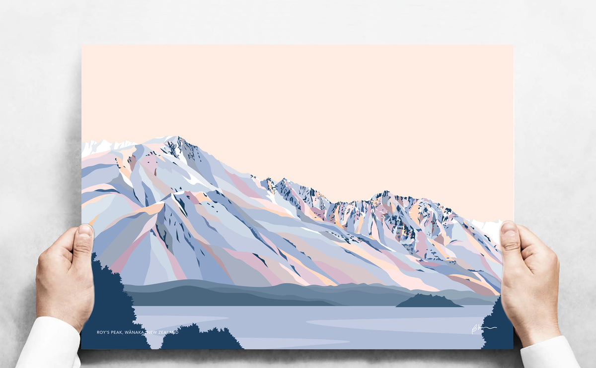 Roy's Peak Hike, Lake Wānaka Art Print