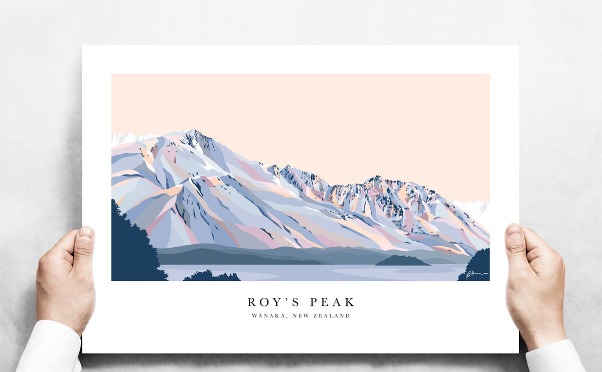 Roy's Peak Hike, Lake Wānaka Art Print