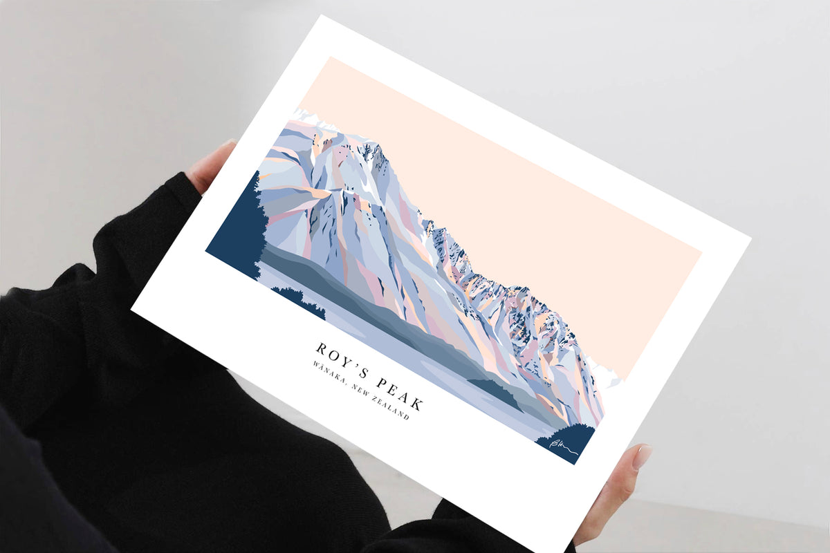 Roy's Peak Hike, Lake Wānaka Art Print