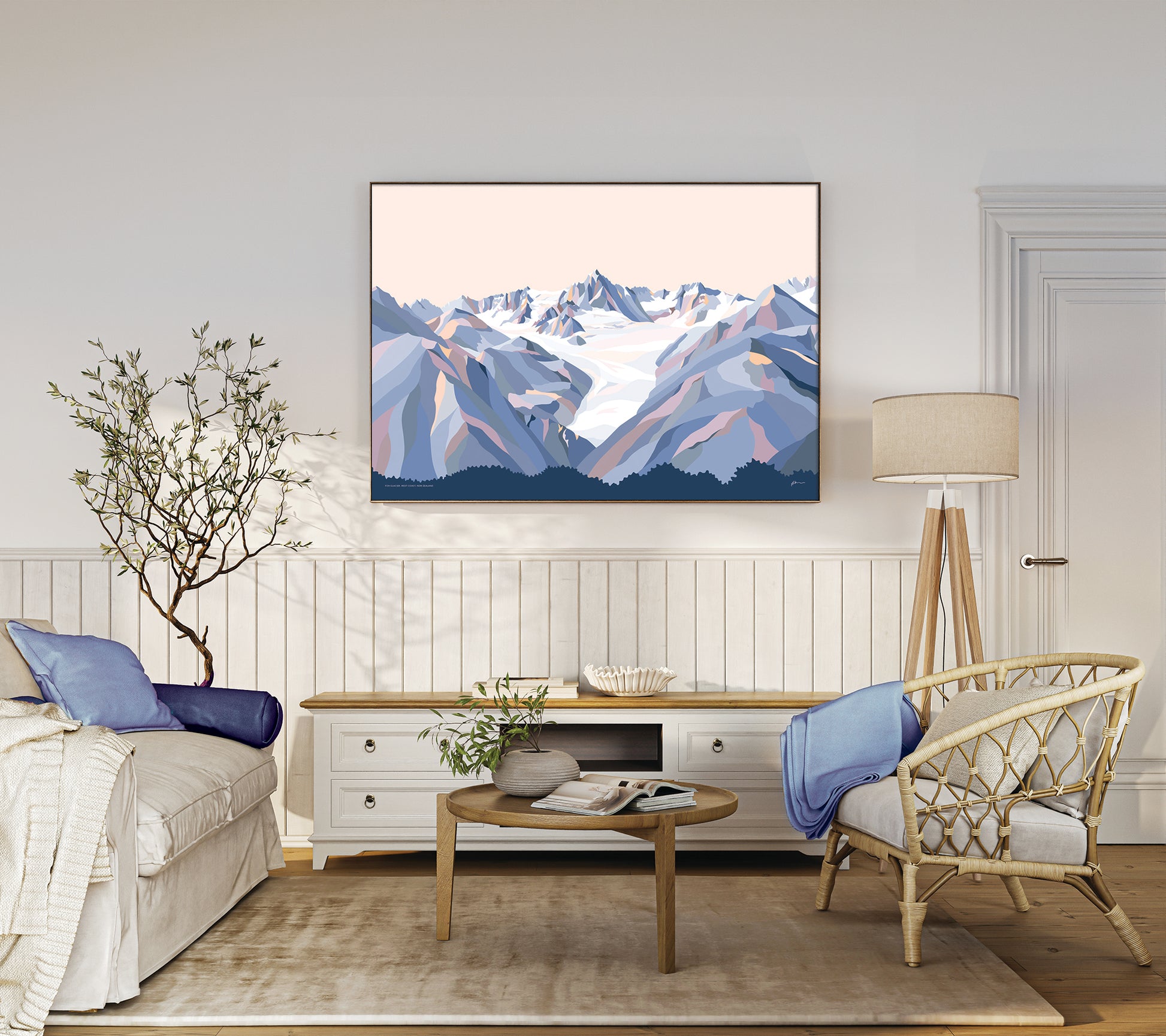 beautiful new zealand art print