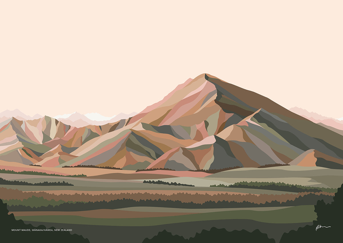 WHOLESALE - Mt Maude Art Print (2 colourways)