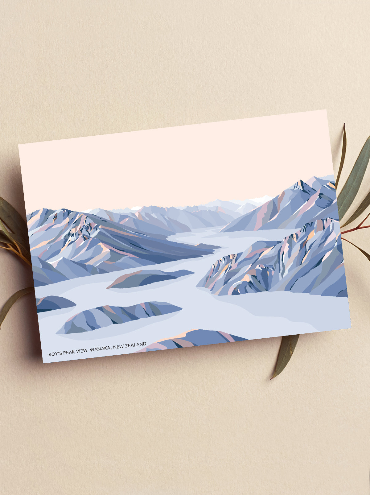 roy's peak view greeting card