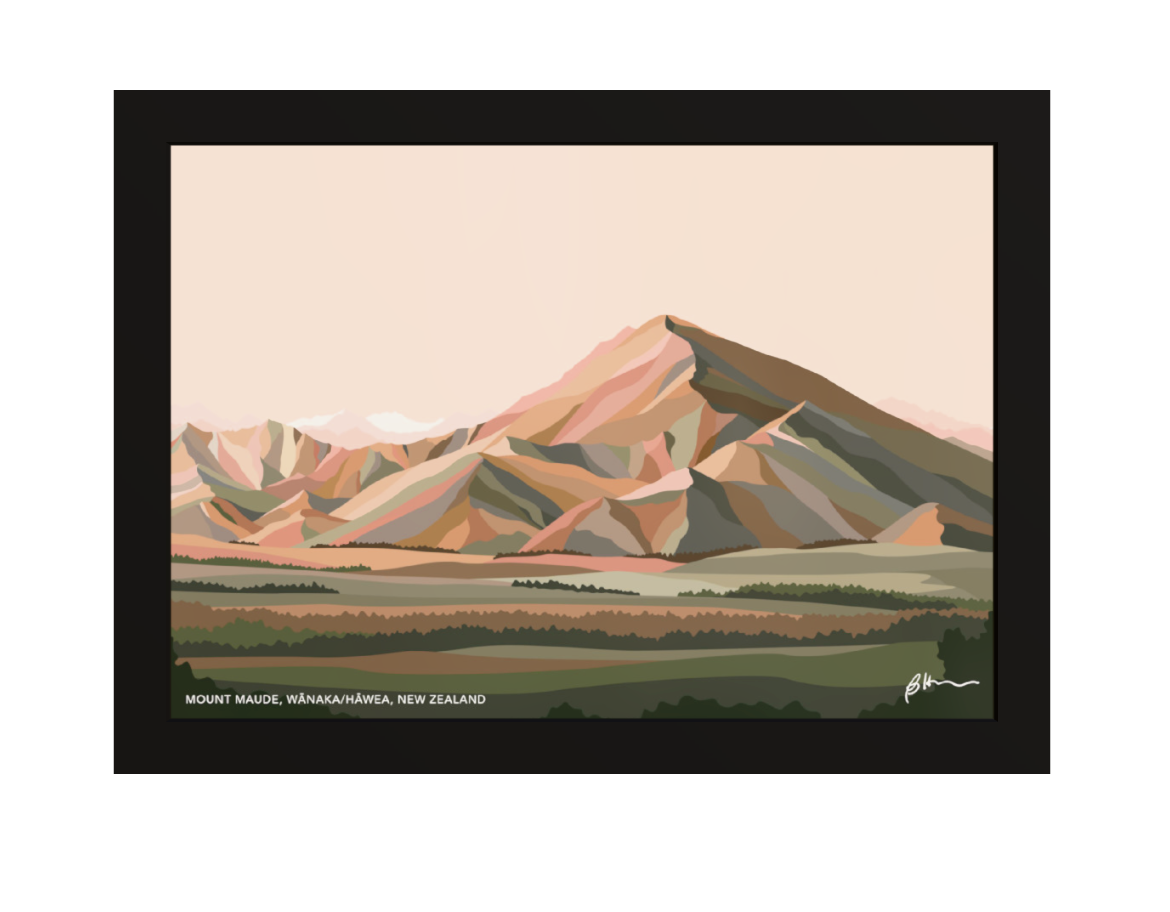 WHOLESALE - Mt Maude Art Print (2 colourways)