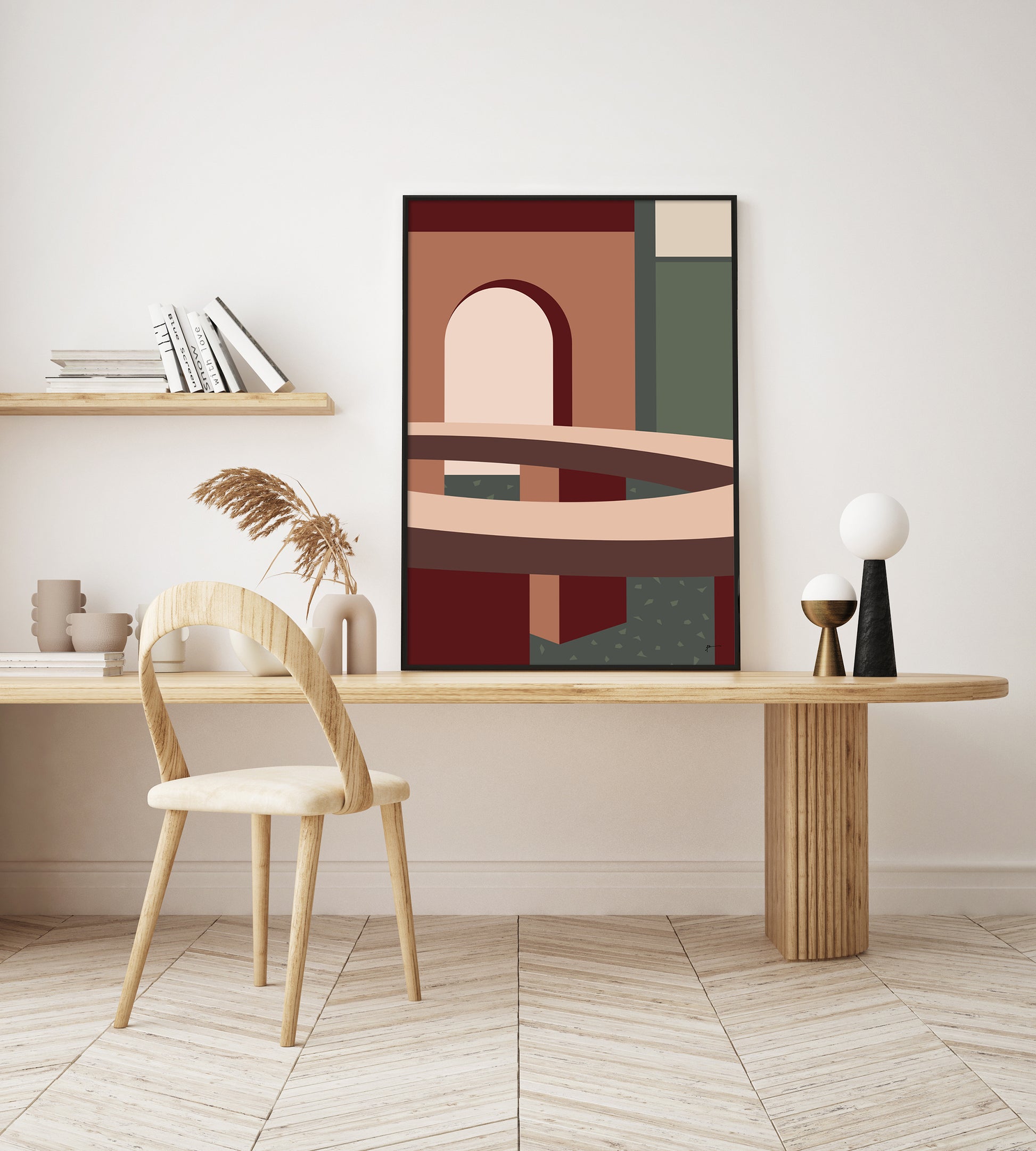 stylish abstract art print