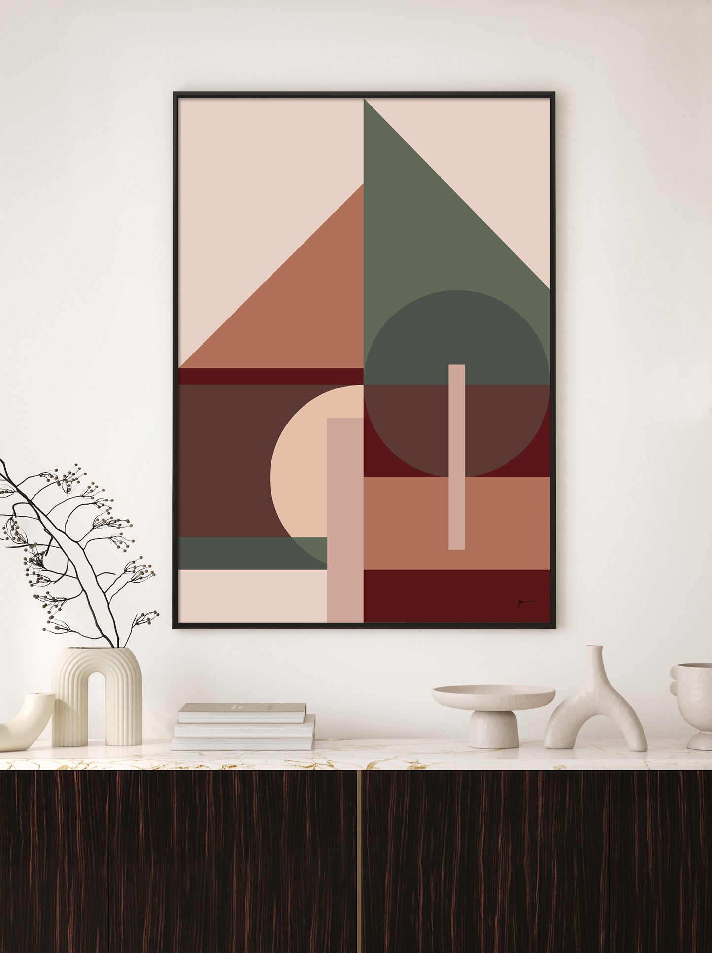 stylish designer abstract art print 