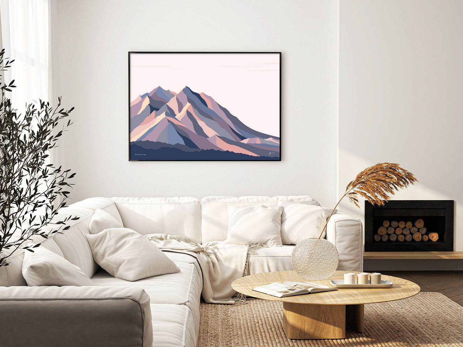 modern denali art print