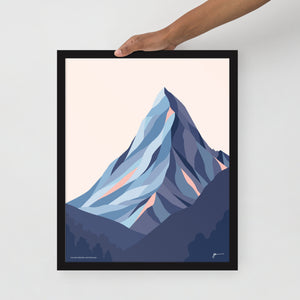 Matterhorn Modern Art Print. Zermatt, Switzerland and Italy. Mountain Landscape Art