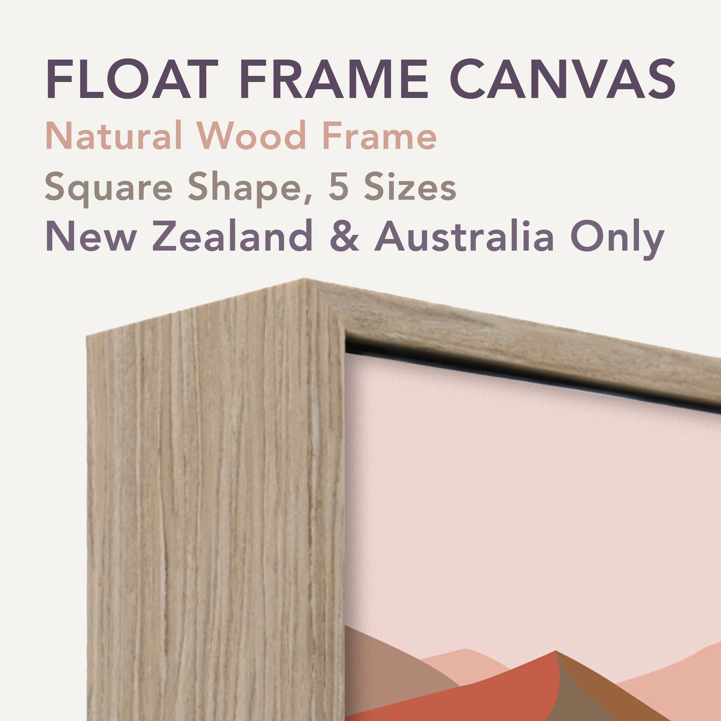 Maude 1, Abstract Mountain Float Frame Canvas Art Print