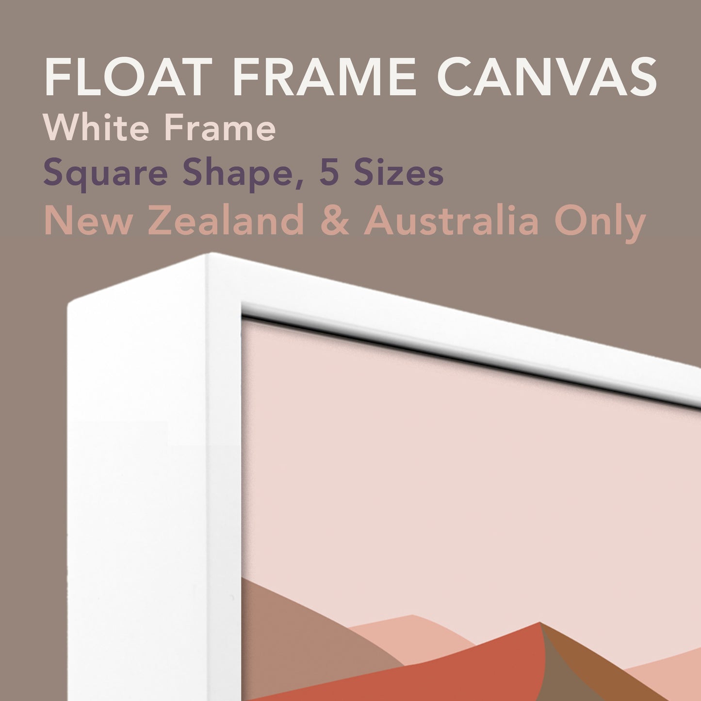 Maude 1, Abstract Mountain Float Frame Canvas Art Print