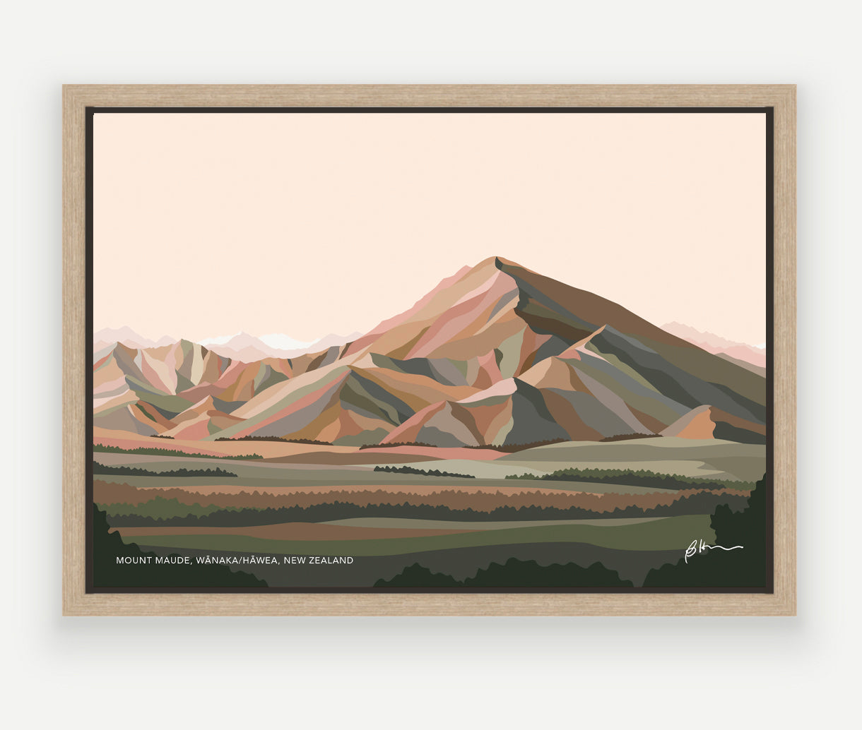 WHOLESALE - Mt Maude Art Print (2 colourways)