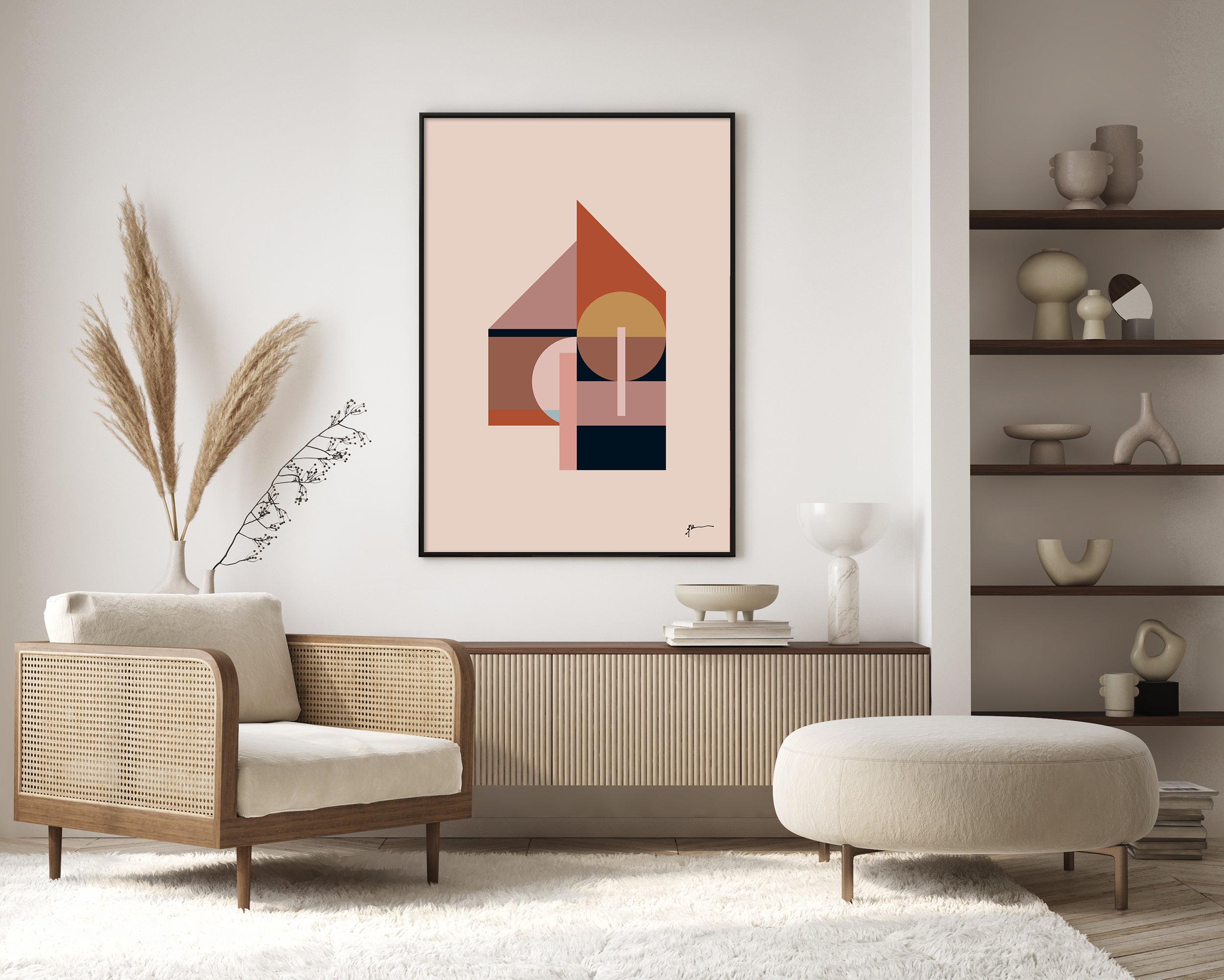 abstract architecture art print