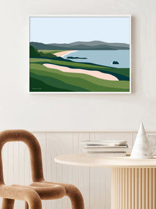 Pebble Beach Golf Modern Art Print