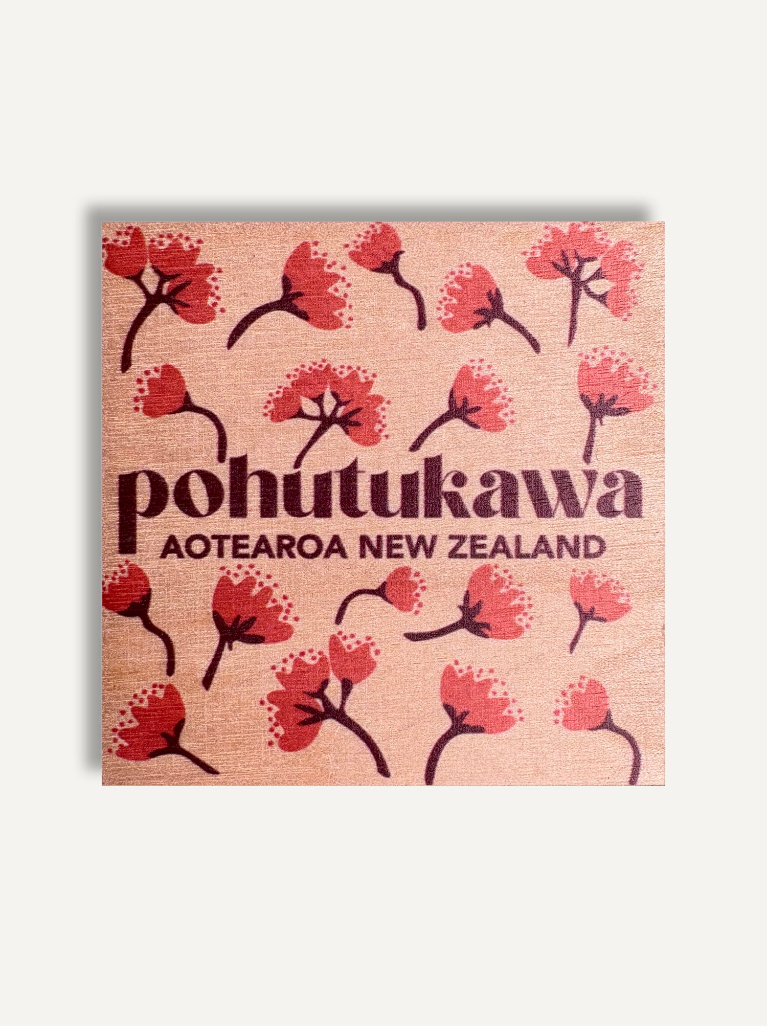 pohutukawa flower nz fridge magnet