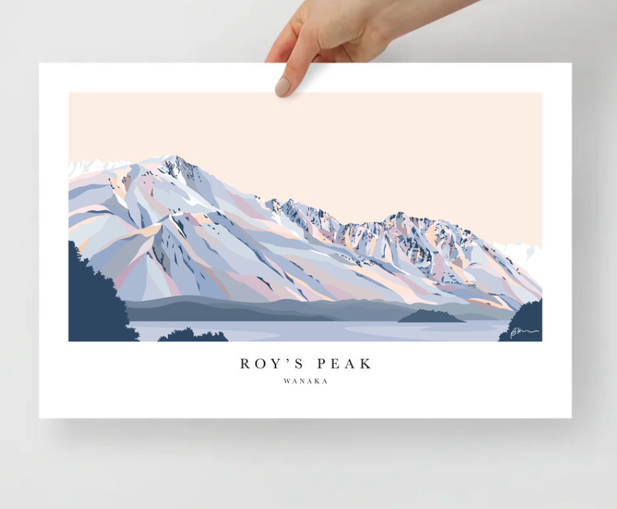 Roy's Peak Hike, Lake Wānaka Art Print