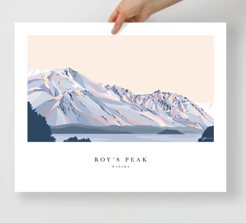 Roy's Peak Hike, Lake Wānaka Art Print