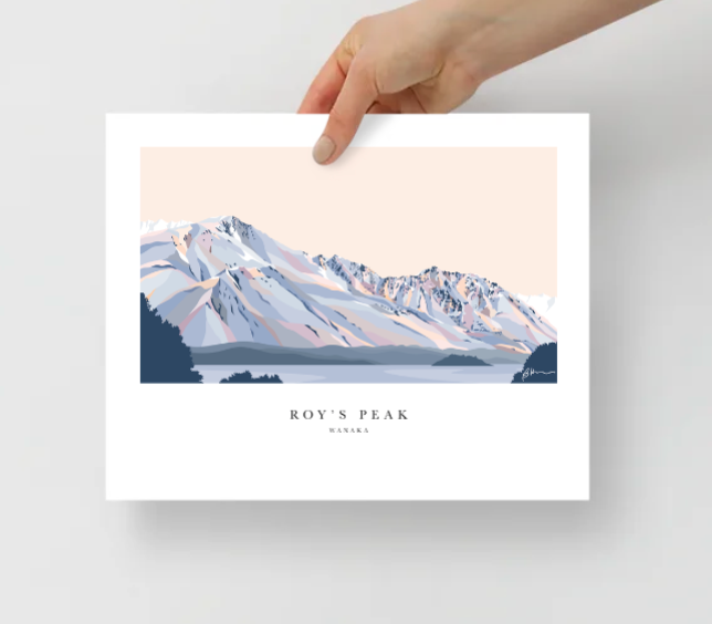 Roy's Peak Hike, Lake Wānaka Art Print