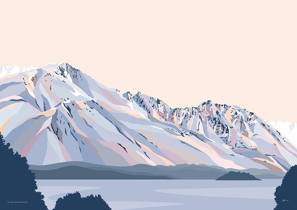 roy's peak art wanaka bridget hall