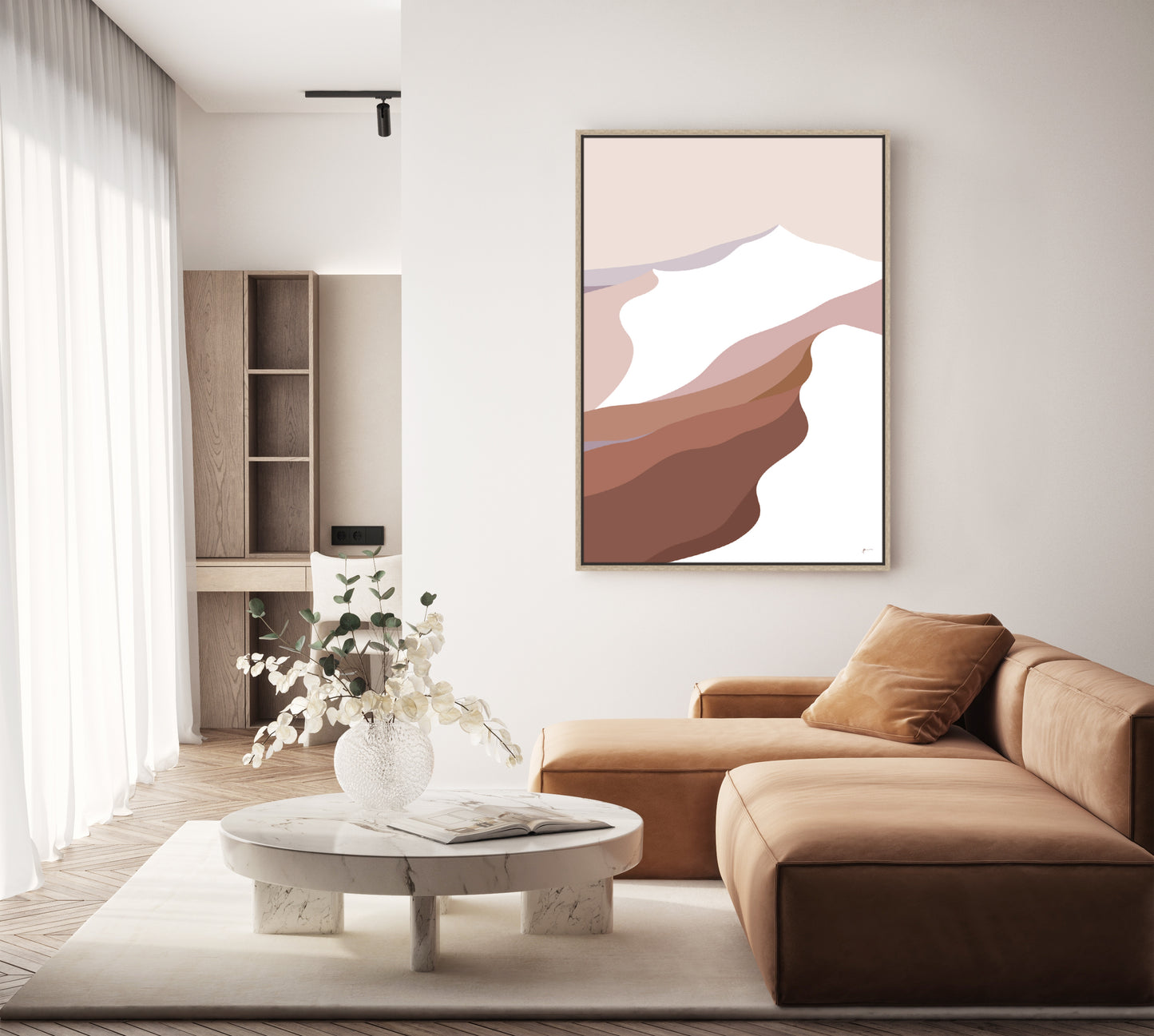 Summit 1. Modern Mountain Art Print