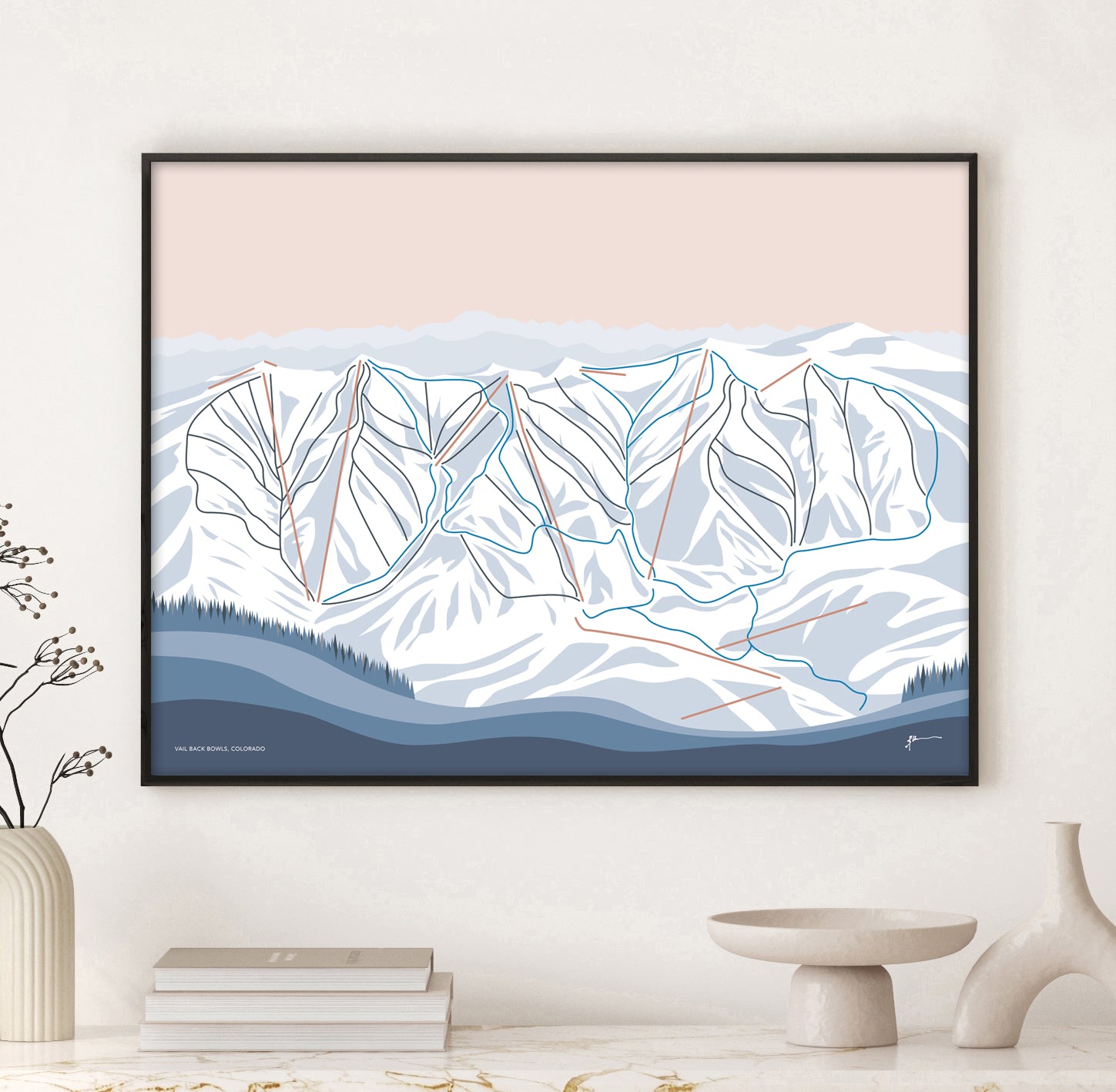 vail back bowls wall art