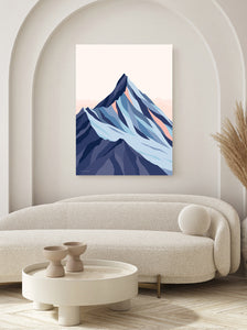 modern mountain NZ art print