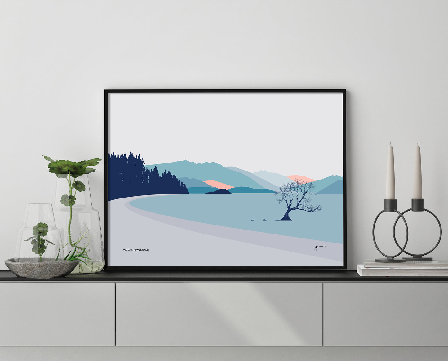 best new zealand gift Wanaka art print by bridget hall
