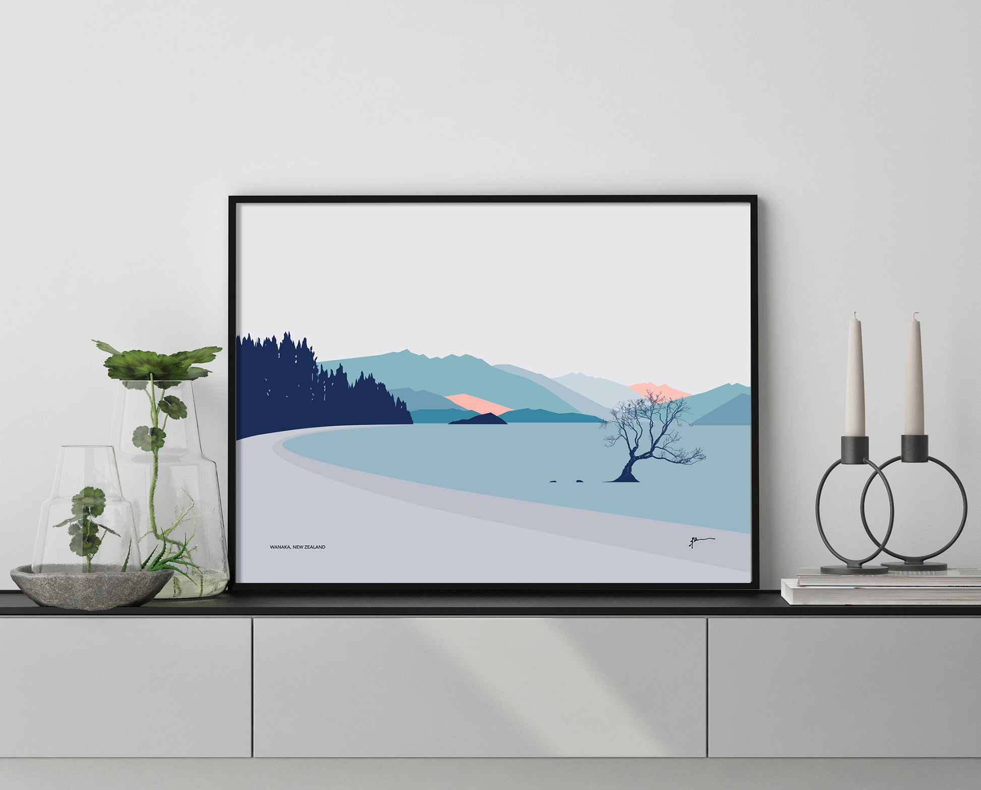best new zealand gift Wanaka art print by bridget hall