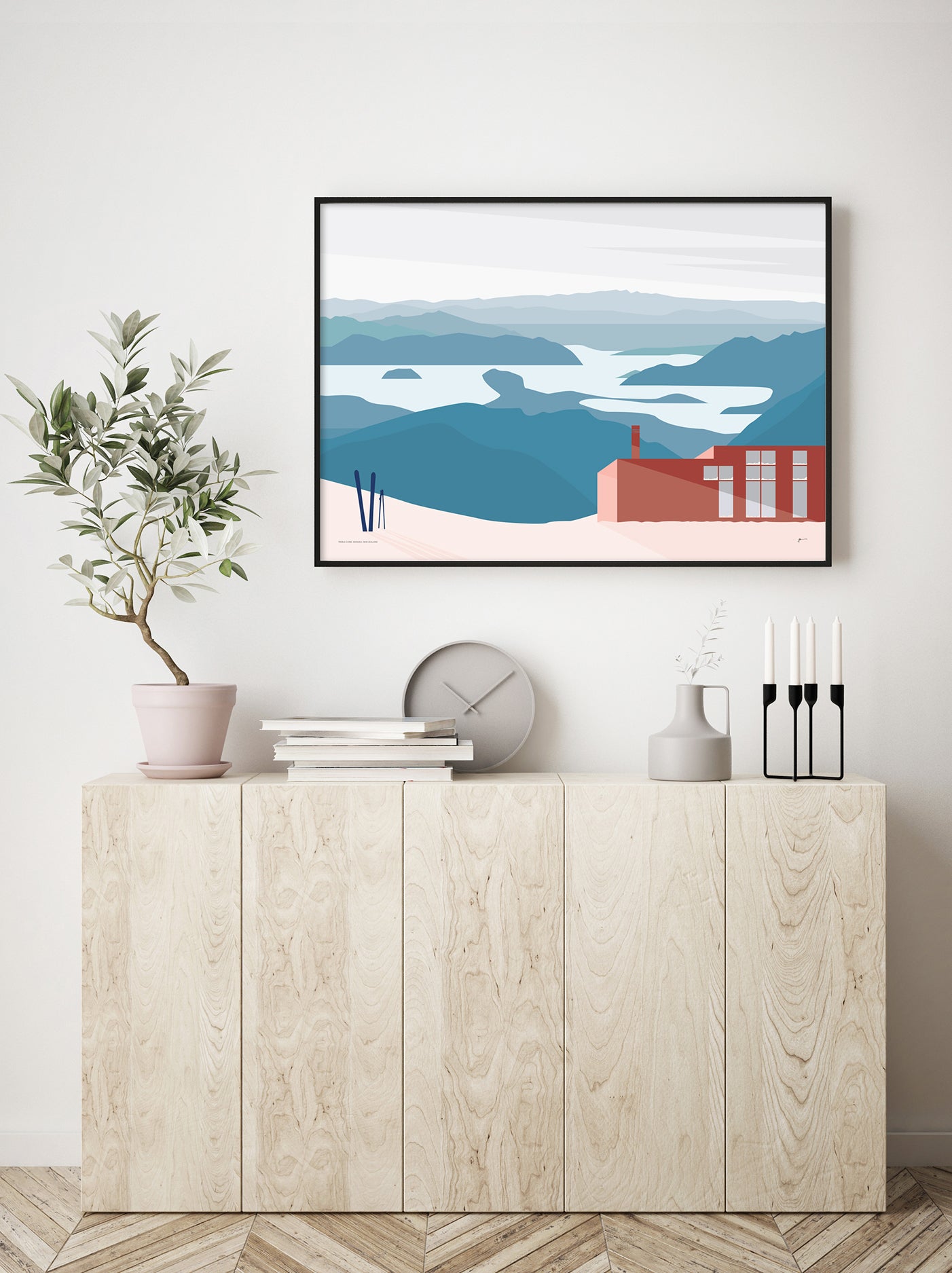 treble cone NZ art print