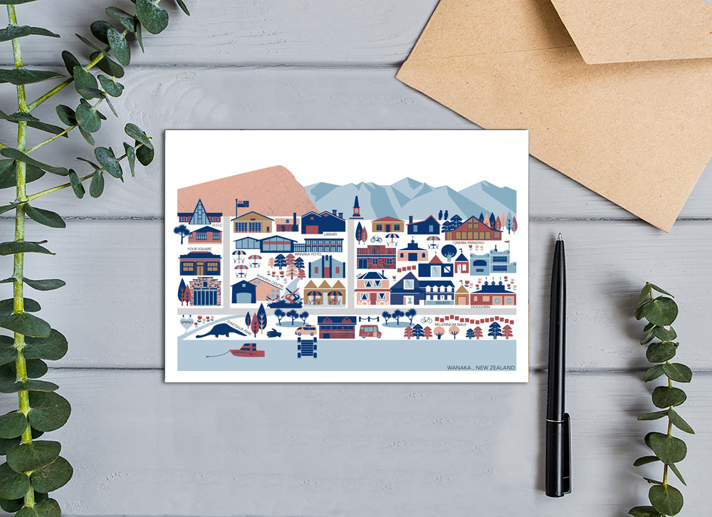 WHOLESALE Wanaka, New Zealand Town Map