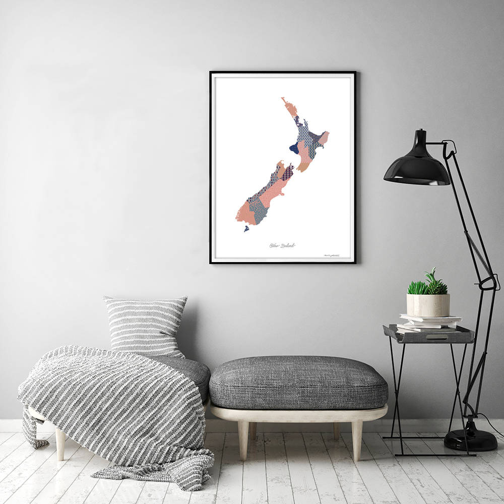 nz map art