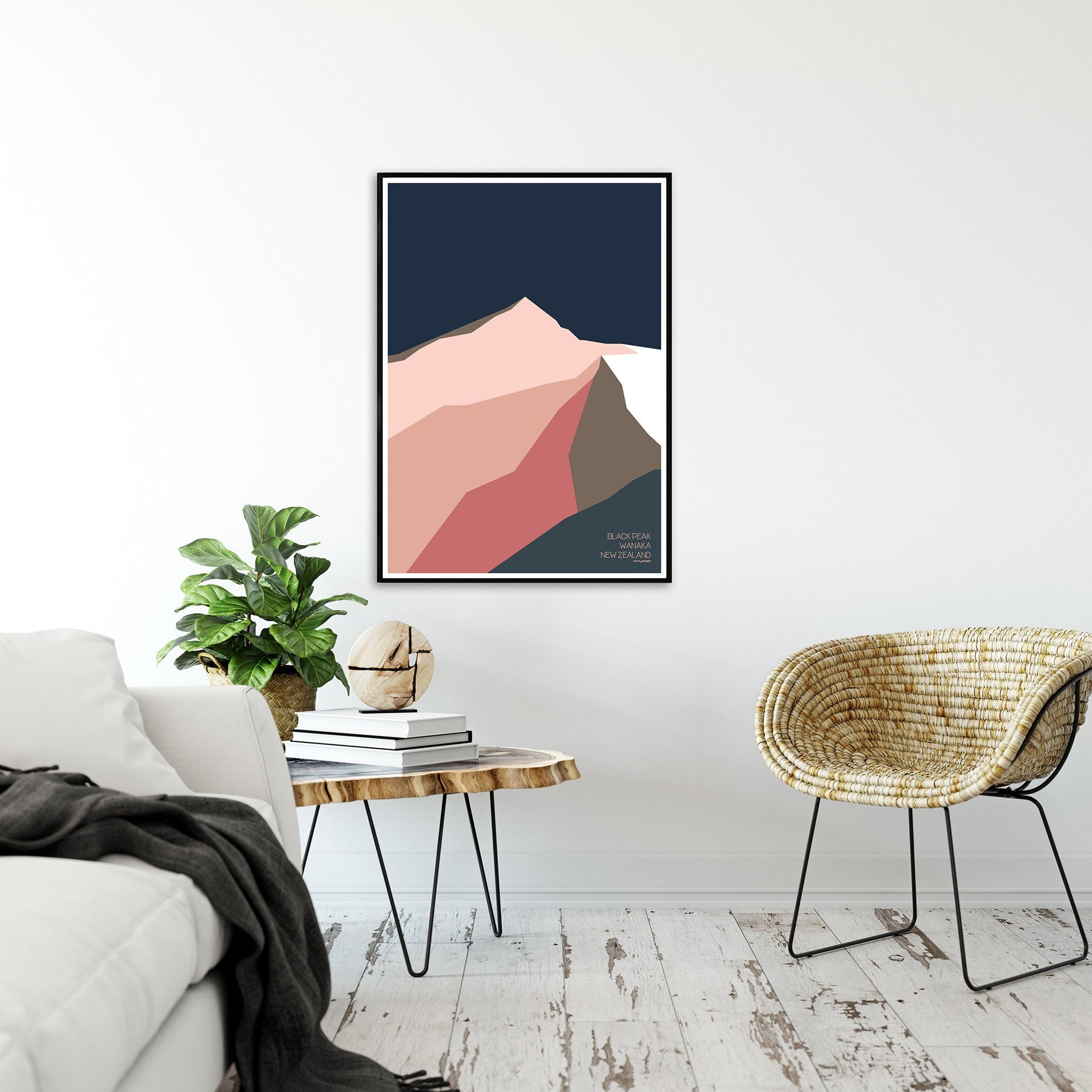 cool mountain art print