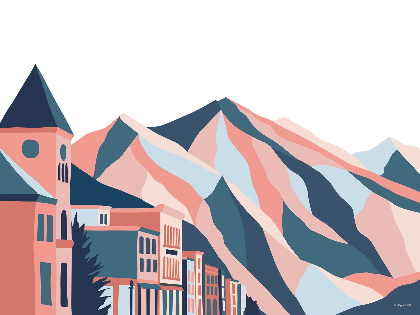 modern telluride art print