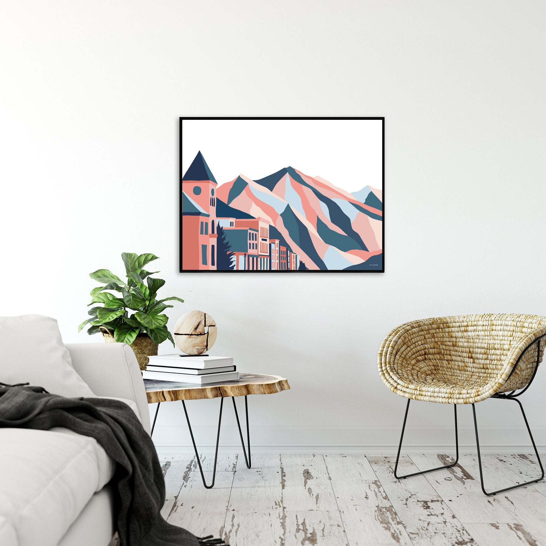 modern mountain wall art telluride colorado